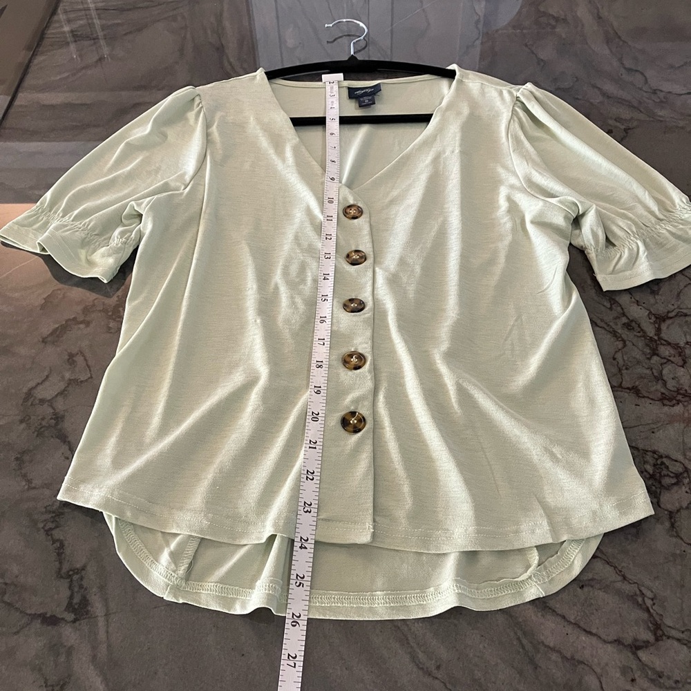 Buckle, Daytrip Light Green Buttoned Blouse